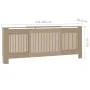 Cubierta para radiador MDF 205 cm de vidaXL, Accesorios para radiadores de calefacción - Ref: Foro24-325550, Precio: 118,74 €...