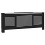 Cubierta para radiador MDF negro 205 cm de vidaXL, Accesorios para radiadores de calefacción - Ref: Foro24-325552, Precio: 15...