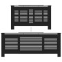 Cubierta para radiador MDF negro 205 cm de vidaXL, Accesorios para radiadores de calefacción - Ref: Foro24-325552, Precio: 15...