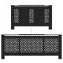 Cubierta para radiador MDF negro 205 cm de vidaXL, Accesorios para radiadores de calefacción - Ref: Foro24-325556, Precio: 14...
