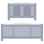 Cubierta para radiador MDF gris 205 cm de vidaXL, Accesorios para radiadores de calefacción - Ref: Foro24-325557, Precio: 125...