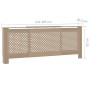 Cubierta para radiador MDF 205 cm de vidaXL, Accesorios para radiadores de calefacción - Ref: Foro24-325558, Precio: 114,04 €...