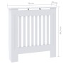 Cubierta para radiador MDF blanco 78 cm de vidaXL, Accesorios para radiadores de calefacción - Ref: Foro24-325559, Precio: 64...