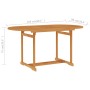 Mesa de jardín de madera maciza de teca 150x90x75 cm en Mesas de jardín | Comprar online en Foru.es