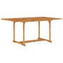 Mesa de jardín de madera maciza de teca 150x90x75 cm en Mesas de jardín | Comprar online en Foru.es