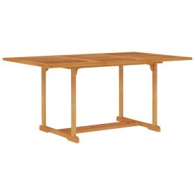 Mesa de jardín de madera maciza de teca 150x90x75 cm en Mesas de jardín | Comprar online en Foru.es