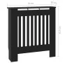 Cubierta para radiador MDF negro 78 cm de vidaXL, Accesorios para radiadores de calefacción - Ref: Foro24-325560, Precio: 69,...