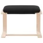 Reposapiés de tela negro 51x41x40 cm de vidaXL, Otomanas - Ref: Foro24-351066, Precio: 68,04 €, Descuento: %