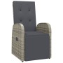 Sillones de jardín reclinables con cojines 2 uds ratán PE gris de vidaXL, Sillas de jardín - Ref: Foro24-319541, Precio: 328,...