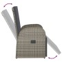 Sillones de jardín reclinables con cojines 2 uds ratán PE gris de vidaXL, Sillas de jardín - Ref: Foro24-319541, Precio: 328,...