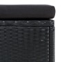Set muebles de jardín 6 piezas y cojines ratán sintético negro en Conjuntos de jardín | Comprar online en Foru.es