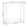 Mesa alta de bar madera maciza de pino negro 100x50x110 cm de vidaXL, Mesas de cocina y de comedor - Ref: Foro24-822156, Prec...