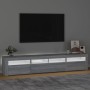 Mueble de TV con luces LED gris Sonoma 210x35x40 cm en Muebles TV | Comprar online en Foru.es
