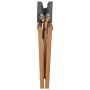 Silla de director madera maciza de teca gris de vidaXL, Sillas de jardín - Ref: Foro24-47411, Precio: 145,26 €, Descuento: %