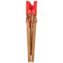 Silla de director madera maciza de teca rojo de vidaXL, Sillas de jardín - Ref: Foro24-47414, Precio: 123,38 €, Descuento: %