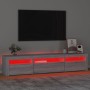 Mueble de TV con luces LED gris sonoma 195x35x40 cm en Muebles TV | Comprar online en Foru.es