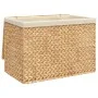 Cesto de ropa sucia con 3 secciones jacinto agua 75x42,5x52 cm de vidaXL, Cestas para ropa - Ref: Foro24-355184, Precio: 103,...