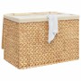 Cesto de ropa sucia con 3 secciones jacinto agua 75x42,5x52 cm de vidaXL, Cestas para ropa - Ref: Foro24-355184, Precio: 105,...
