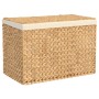 Cesto de ropa sucia con 3 secciones jacinto agua 75x42,5x52 cm de vidaXL, Cestas para ropa - Ref: Foro24-355184, Precio: 105,...