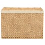 Cesto de ropa sucia con 3 secciones jacinto agua 75x42,5x52 cm de vidaXL, Cestas para ropa - Ref: Foro24-355184, Precio: 105,...