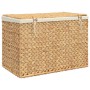 Cesto de ropa sucia con 3 secciones jacinto agua 75x42,5x52 cm de vidaXL, Cestas para ropa - Ref: Foro24-355184, Precio: 105,...