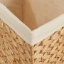 Cesto de ropa sucia con 3 secciones jacinto agua 75x42,5x52 cm de vidaXL, Cestas para ropa - Ref: Foro24-355184, Precio: 105,...