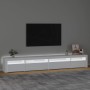 Mueble de TV con luces LED blanco 270x35x40 cm en Muebles TV | Comprar online en Foru.es