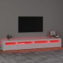 Mueble de TV con luces LED blanco 270x35x40 cm en Muebles TV | Comprar online en Foru.es