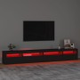 Mueble de TV con luces LED Negro 270x35x40 cm en Muebles TV | Comprar online en Foru.es