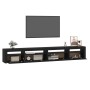 Mueble de TV con luces LED Negro 270x35x40 cm en Muebles TV | Comprar online en Foru.es