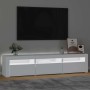 Mueble de TV con luces LED blanco 180x35x40 cm en Muebles TV | Comprar online en Foru.es