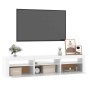 Mueble de TV con luces LED blanco 180x35x40 cm en Muebles TV | Comprar online en Foru.es
