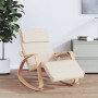Silla mecedora de tela color crema de vidaXL, Mecedoras - Ref: Foro24-351073, Precio: 146,81 €, Descuento: %