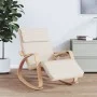 Silla mecedora de tela color crema de vidaXL, Mecedoras - Ref: Foro24-351073, Precio: 144,34 €, Descuento: %