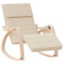 Silla mecedora de tela color crema de vidaXL, Mecedoras - Ref: Foro24-351073, Precio: 146,81 €, Descuento: %