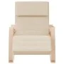 Silla mecedora de tela color crema de vidaXL, Mecedoras - Ref: Foro24-351073, Precio: 144,34 €, Descuento: %