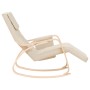 Silla mecedora de tela color crema de vidaXL, Mecedoras - Ref: Foro24-351073, Precio: 146,81 €, Descuento: %