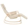 Silla mecedora de tela color crema de vidaXL, Mecedoras - Ref: Foro24-351073, Precio: 144,34 €, Descuento: %