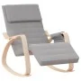 Light Gray Fabric Rocking Chair by vidaXL, Rocking chairs - Ref: Foro24-351074, Price: 134,53 €, Discount: %