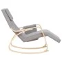 Light Gray Fabric Rocking Chair by vidaXL, Rocking chairs - Ref: Foro24-351074, Price: 134,53 €, Discount: %
