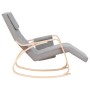 Silla mecedora de tela gris claro de vidaXL, Mecedoras - Ref: Foro24-351074, Precio: 136,49 €, Descuento: %