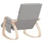 Light Gray Fabric Rocking Chair by vidaXL, Rocking chairs - Ref: Foro24-351074, Price: 134,53 €, Discount: %
