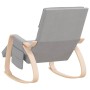 Silla mecedora de tela gris claro de vidaXL, Mecedoras - Ref: Foro24-351074, Precio: 136,49 €, Descuento: %