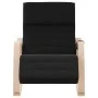 Silla mecedora de tela negro de vidaXL, Mecedoras - Ref: Foro24-351077, Precio: 130,70 €, Descuento: %