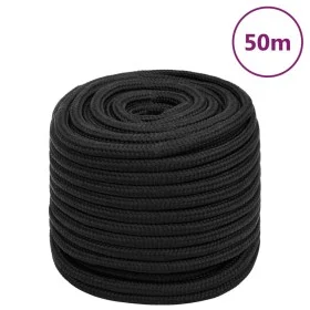 Cuerda de barco polipropileno negro intenso 16 mm 50 m de vidaXL, Sogas y cuerdas metálicas - Ref: Foro24-152520, Precio: 49,...