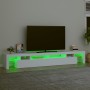 Mueble de TV con luces LED blanco 260x36,5x40 cm en Muebles TV | Comprar online en Foru.es