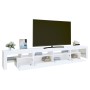 Mueble de TV con luces LED blanco 260x36,5x40 cm en Muebles TV | Comprar online en Foru.es