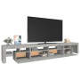 Mueble de TV con luces LED gris hormigón 260x36,5x40 cm en Muebles TV | Comprar online en Foru.es