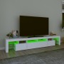 Mueble de TV con luces LED blanco 230x36,5x40 cm en Muebles TV | Comprar online en Foru.es