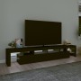 Mueble de TV con luces LED Negro 230x36,5x40 cm en Muebles TV | Comprar online en Foru.es